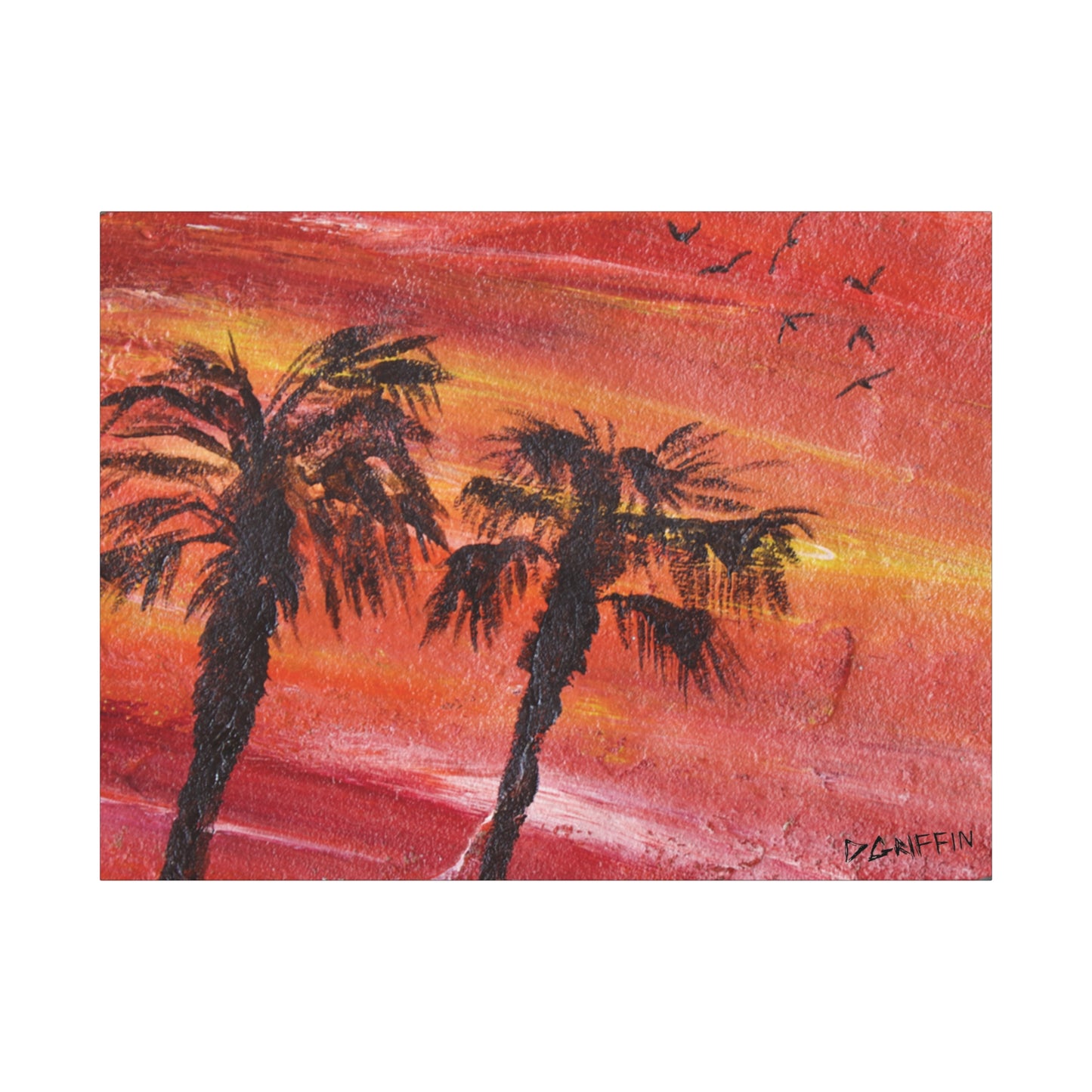 "Tropical Glow"- Stretched Matte Wall Decor