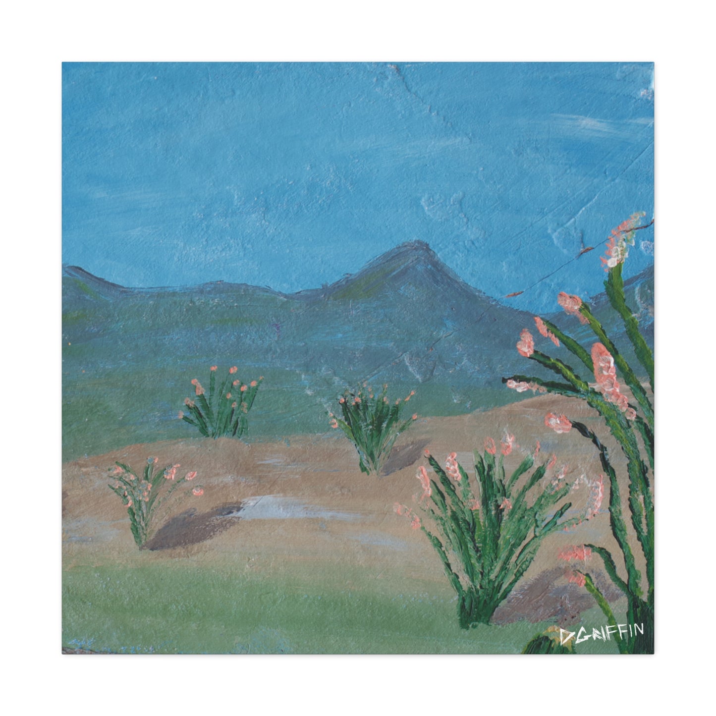 "Ocotillo Valley" - Stretched Canvas Wall Decor