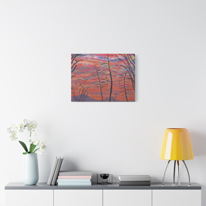 "Agave Sunset" - Stretched Canvas Wall Decor
