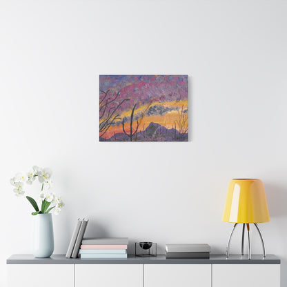 "Monsoon sunset" - Stretched Canvas Wall Decor