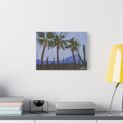"Desert Palms" - Stretched Canvas Wall Decor
