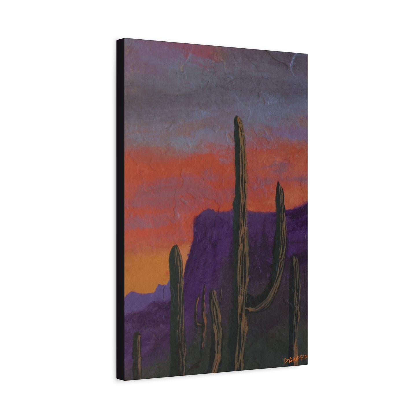 "Violet Peaks" - Stretched Matte Wall Decor