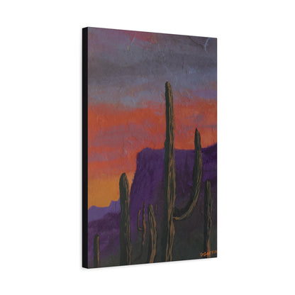 "Violet Peaks" - Stretched Matte Wall Decor