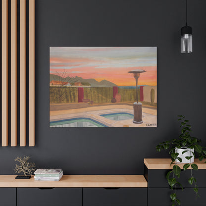 "Horse Run Dr" - Stretched Canvas Wall Decor