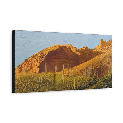 "Golden Hour at Finger Rock Trail" - Stretched Canvas Wall Decor