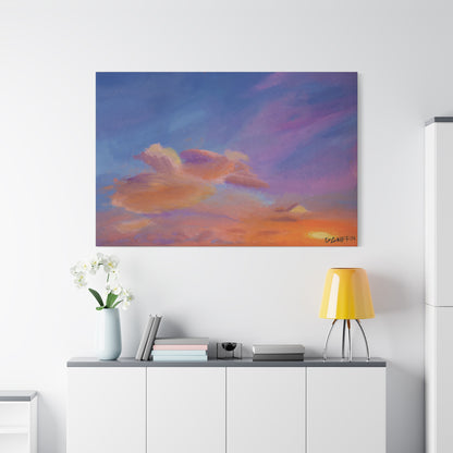 "Flight in the Clouds" - Stretched Canvas Wall Decor