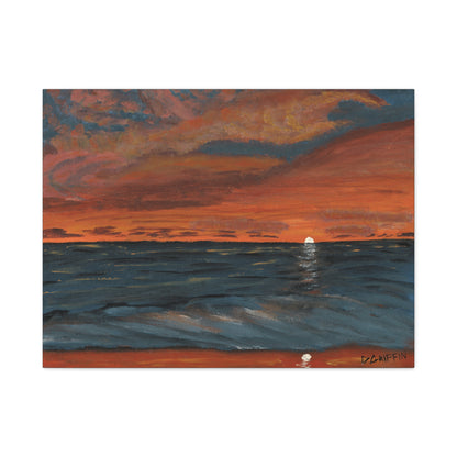 "Hapuna Beach Sunset" - Stretched Canvas Wall Decor
