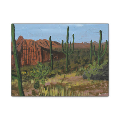 "Horizonte Espinoso" - Stretched Canvas Wall Decor