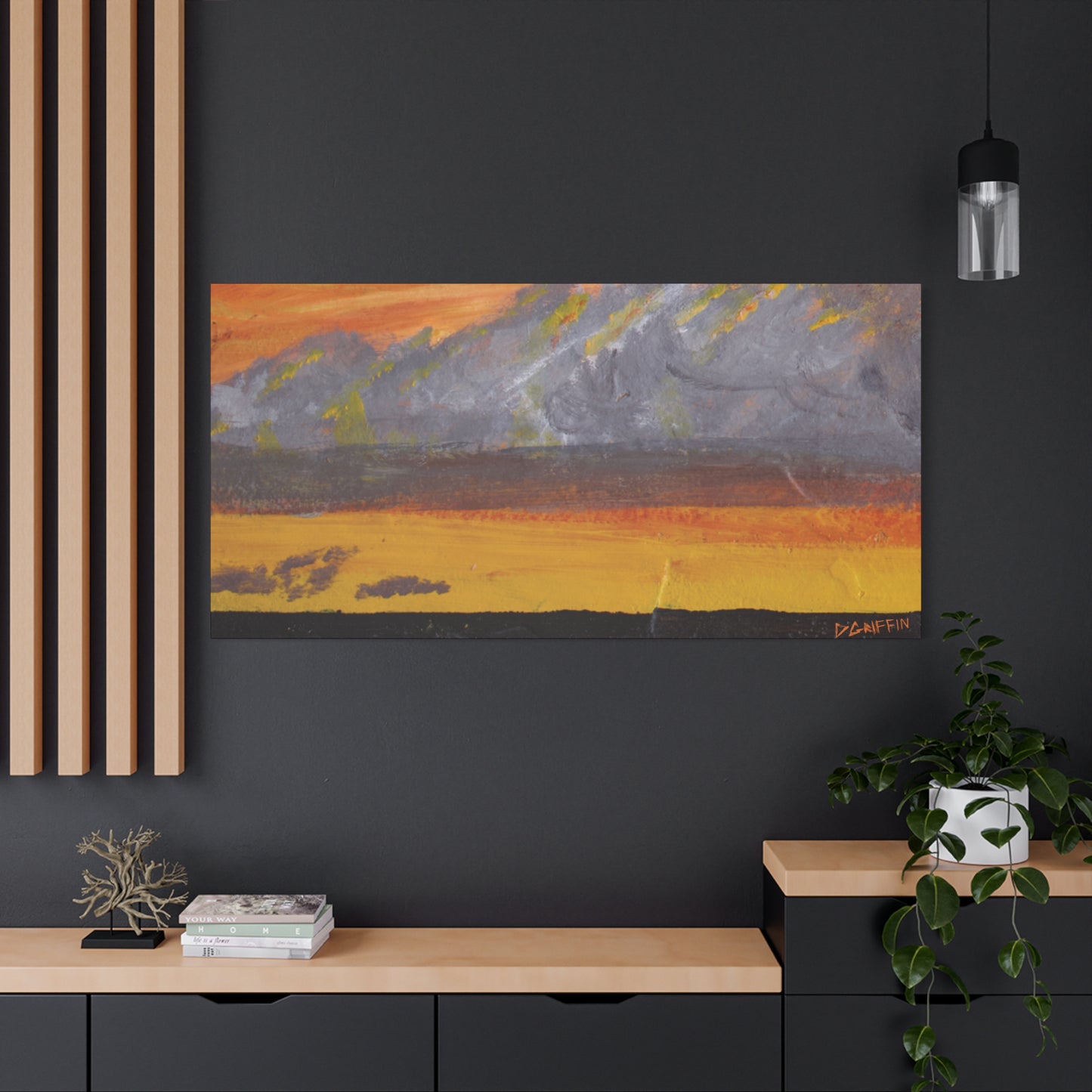 "Sonoran Monsoon" - Stretched Canvas Wall Decor