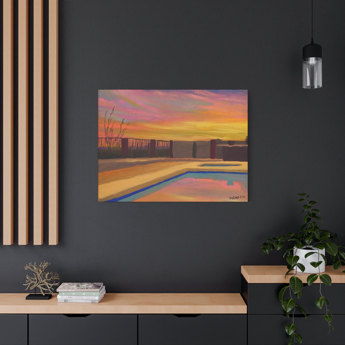 "Catalina Sunset" - Stretched Canvas Wall Decor