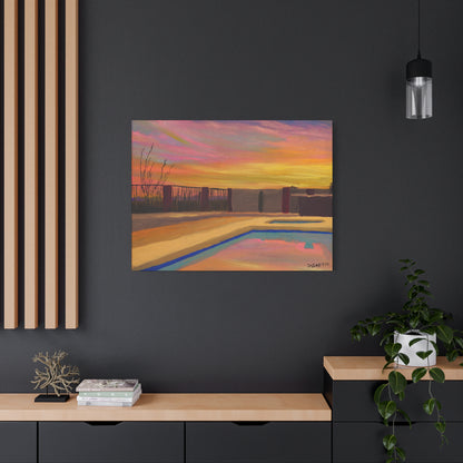 "Catalina Sunset" - Stretched Canvas Wall Decor