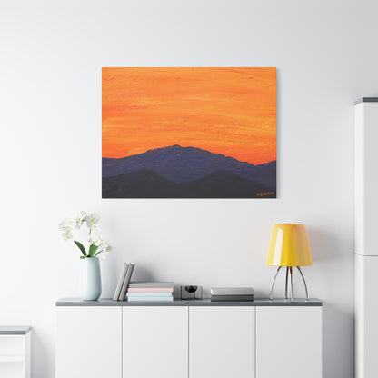 "Desert Indigo" - Stretched Canvas Wall Decor