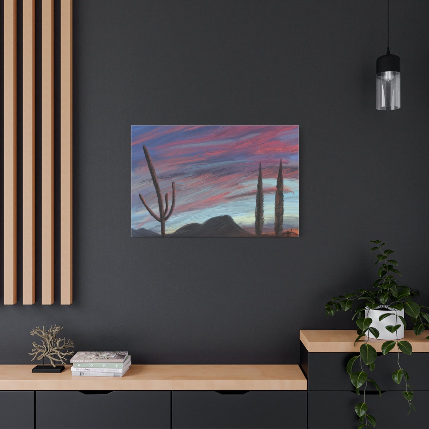 "Desert Dusk" - Stretched Canvas Wall Decor