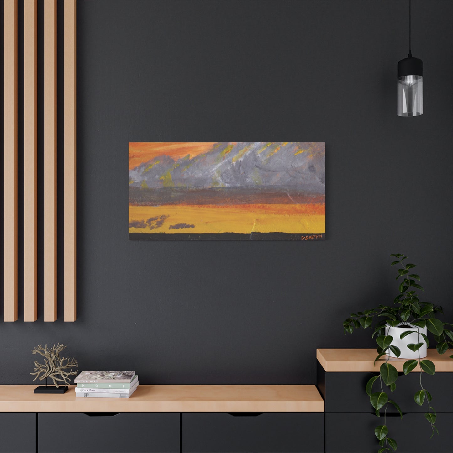 "Sonoran Monsoon" - Stretched Canvas Wall Decor