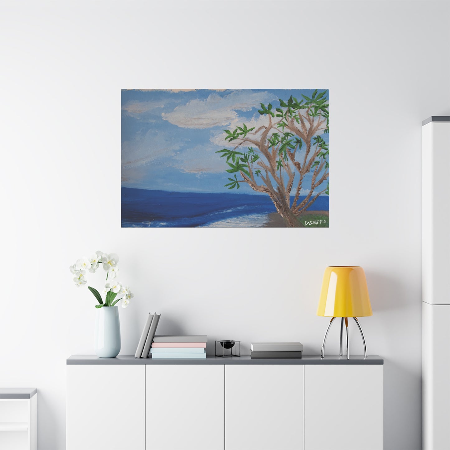 "Kona Coastline" - Stretched Canvas Wall Decor