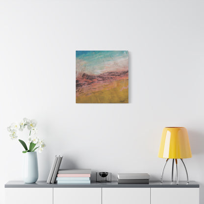"Sunset on the Ridge" - Stretched Canvas Wall Decor