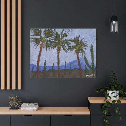 "Desert Palms" - Stretched Canvas Wall Decor