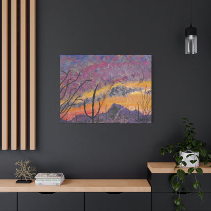 "Monsoon sunset" - Stretched Canvas Wall Decor