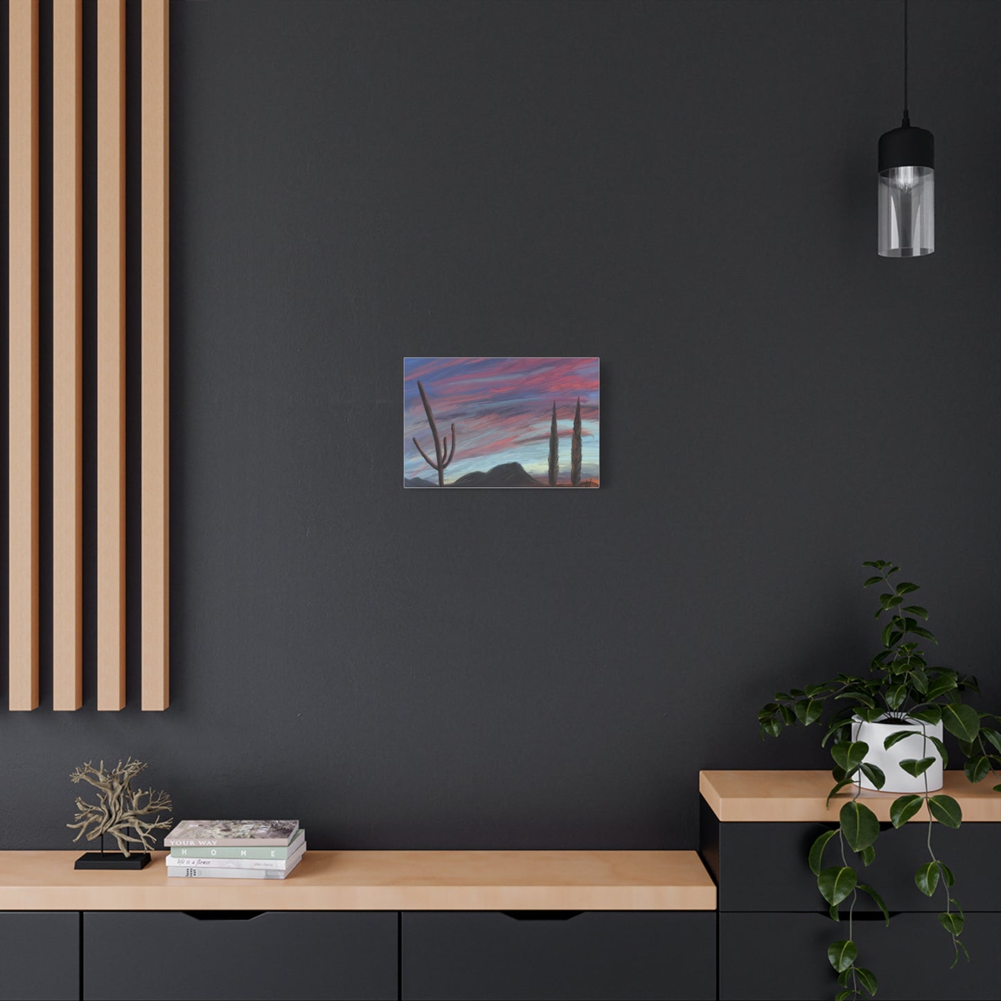 "Desert Dusk" - Stretched Canvas Wall Decor