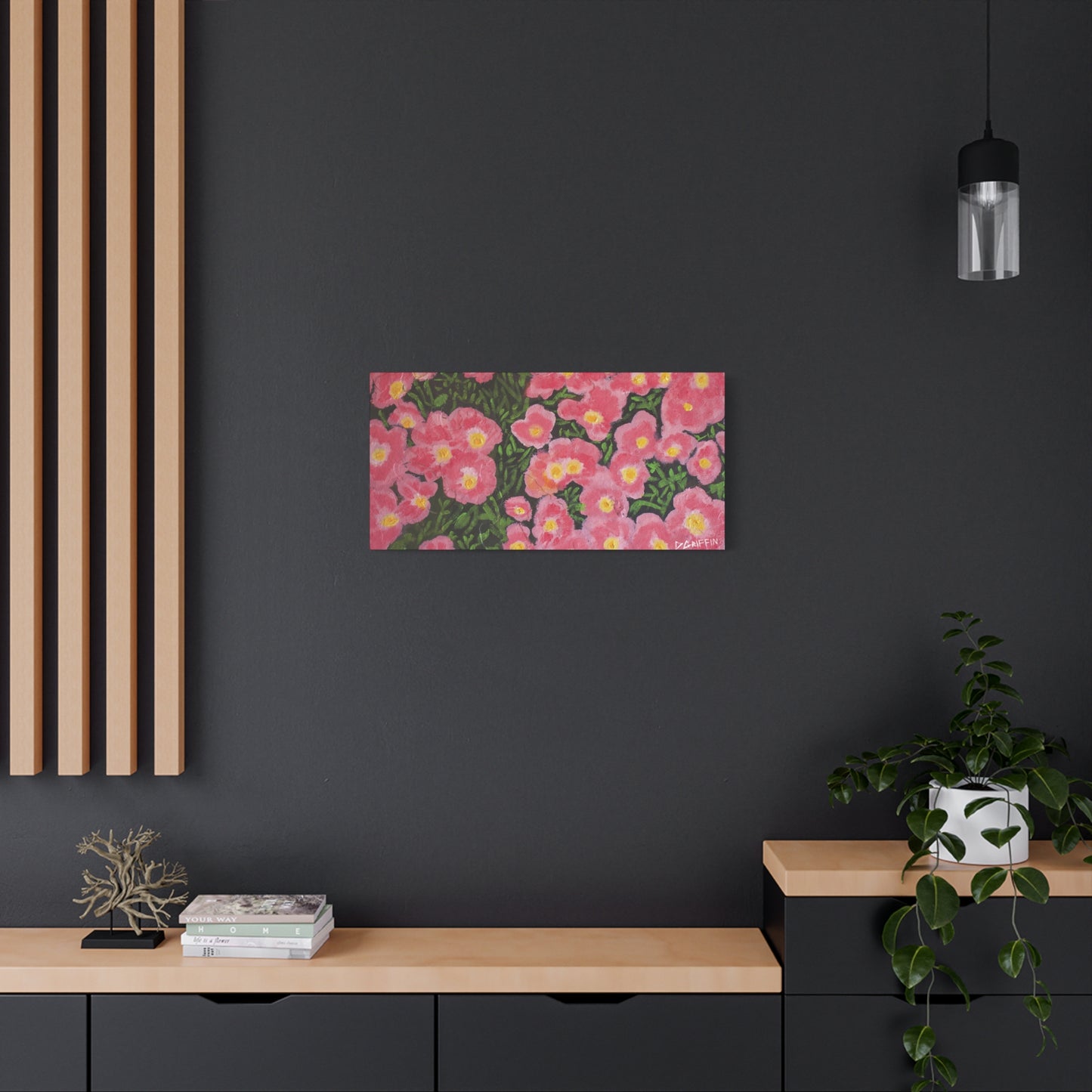 "Pink Petals" - Stretched Canvas Wall Decor