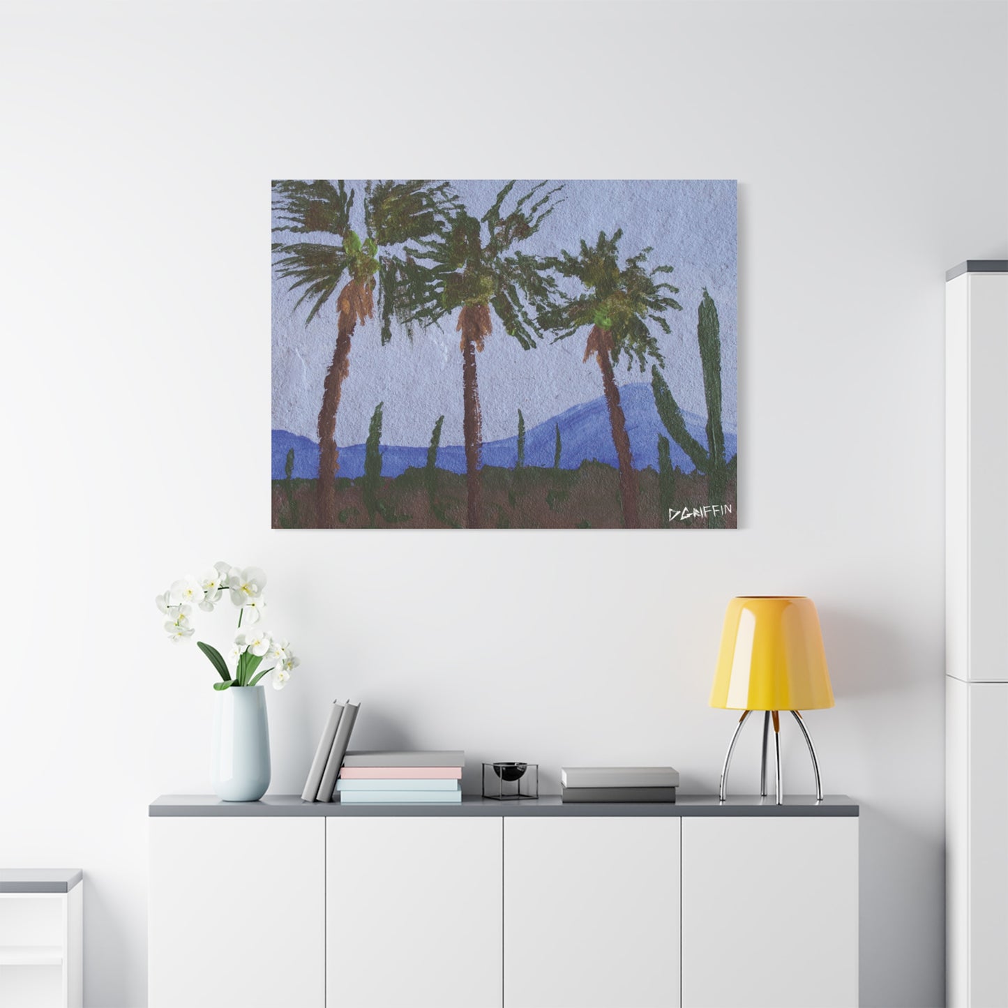 "Desert Palms" - Stretched Canvas Wall Decor