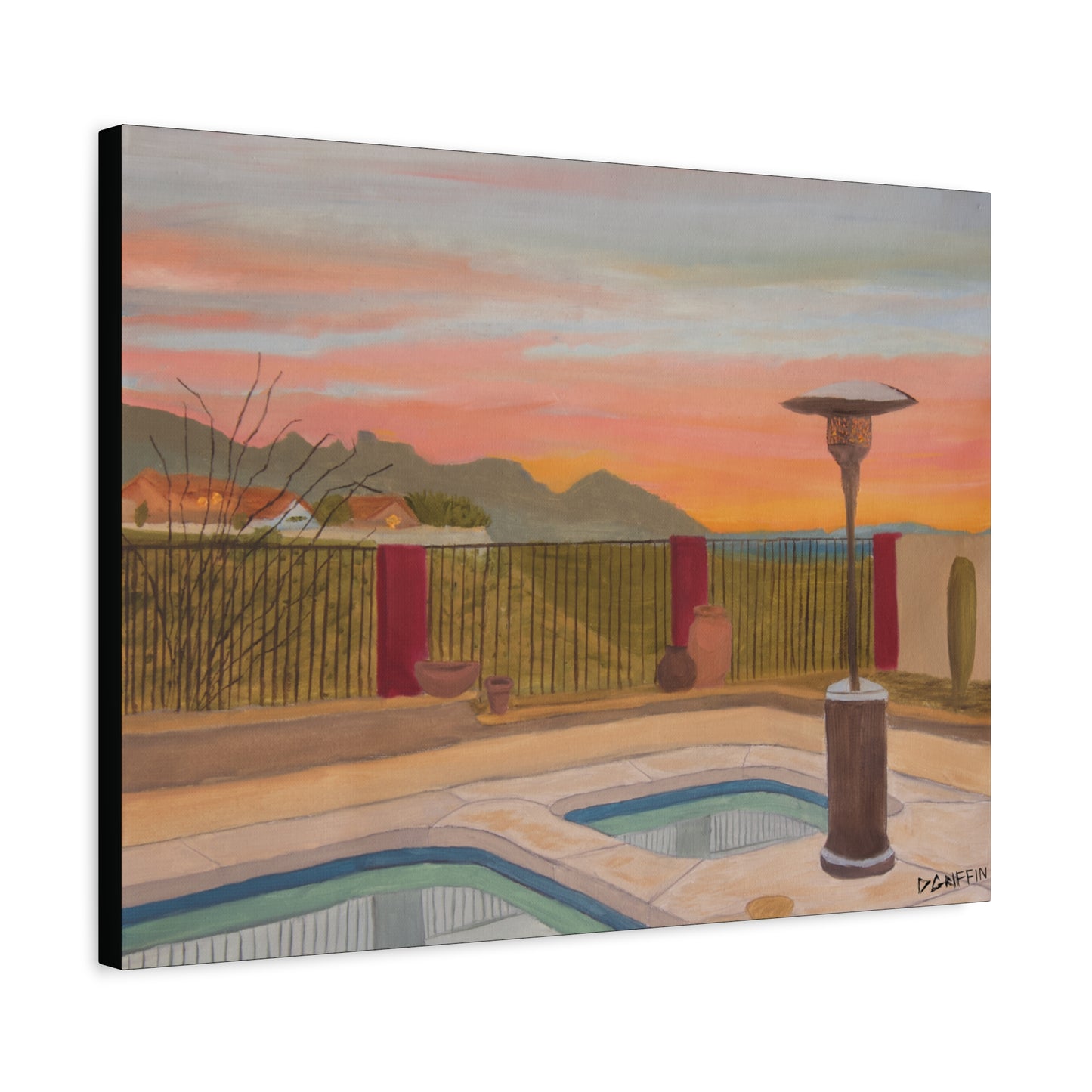 "Horse Run Dr" - Stretched Canvas Wall Decor