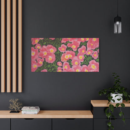 "Pink Petals" - Stretched Canvas Wall Decor