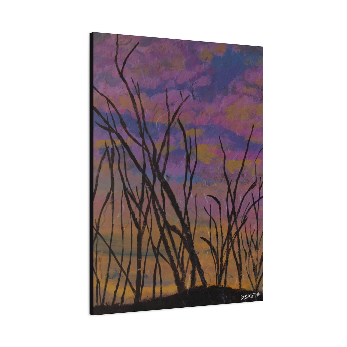"Sky of Dead Branches" - Stretched Canvas Wall Decor