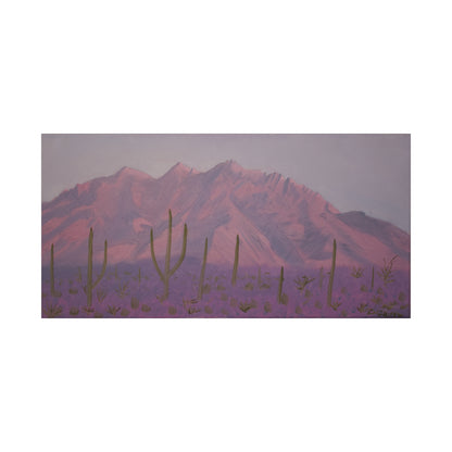 "Montañas de lavanda" - Stretched Canvas Wall Decor