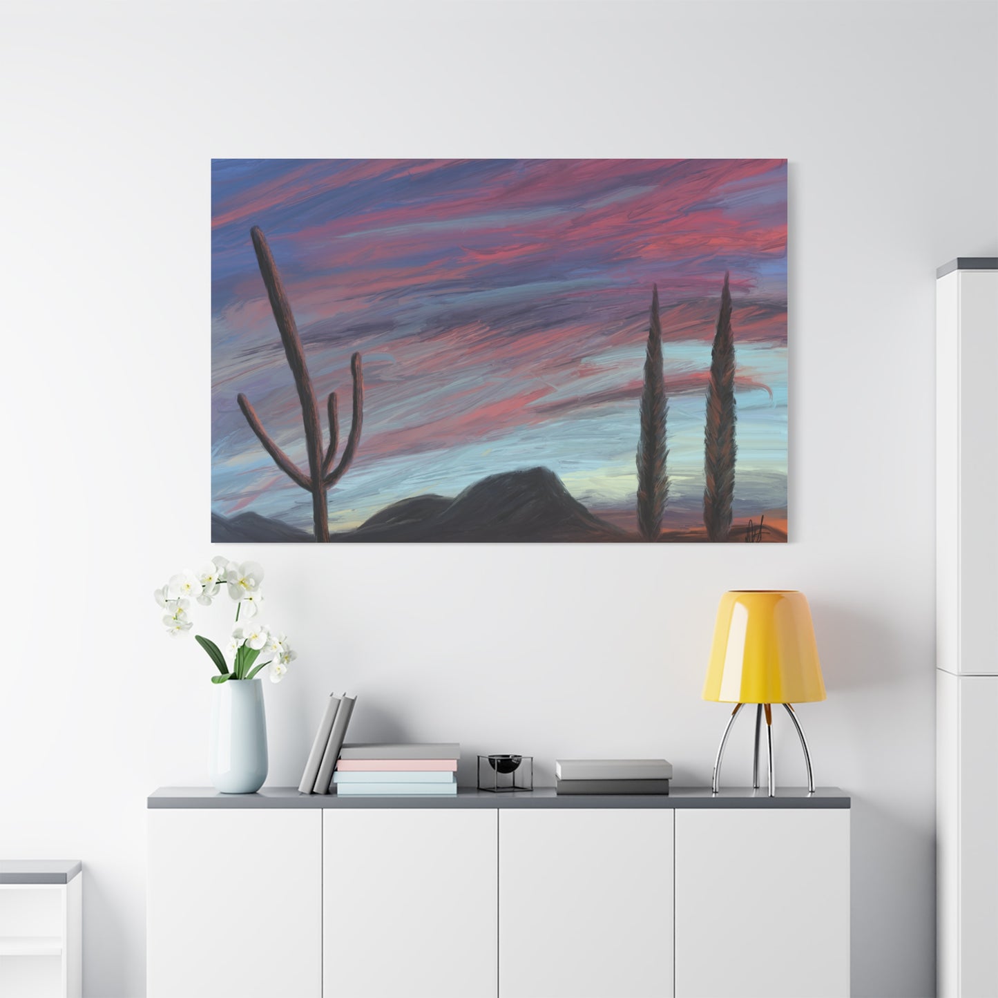 "Desert Dusk" - Stretched Canvas Wall Decor