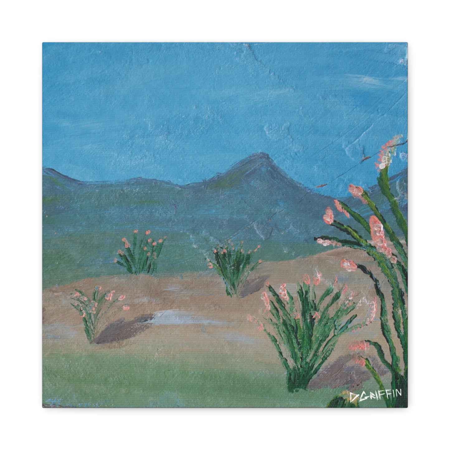 "Ocotillo Valley" - Stretched Canvas Wall Decor