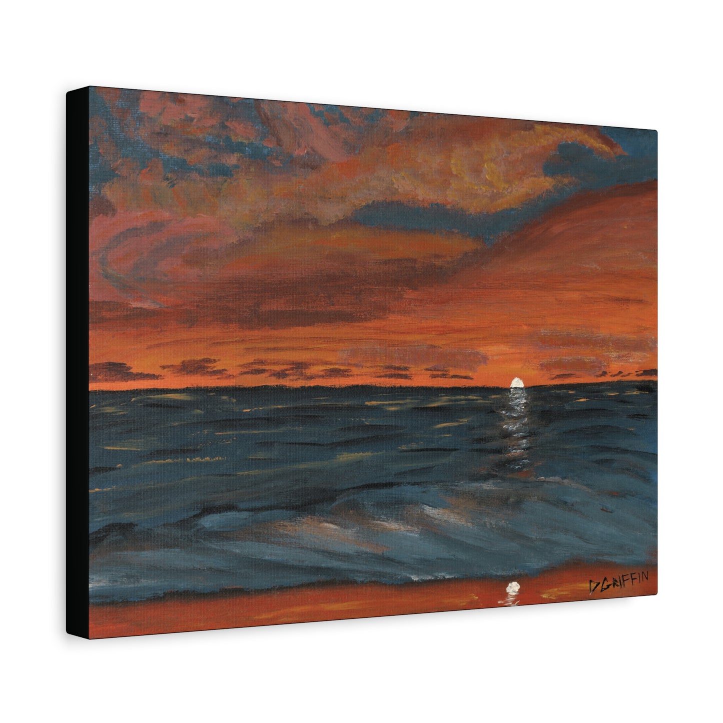 "Hapuna Beach Sunset" - Stretched Canvas Wall Decor