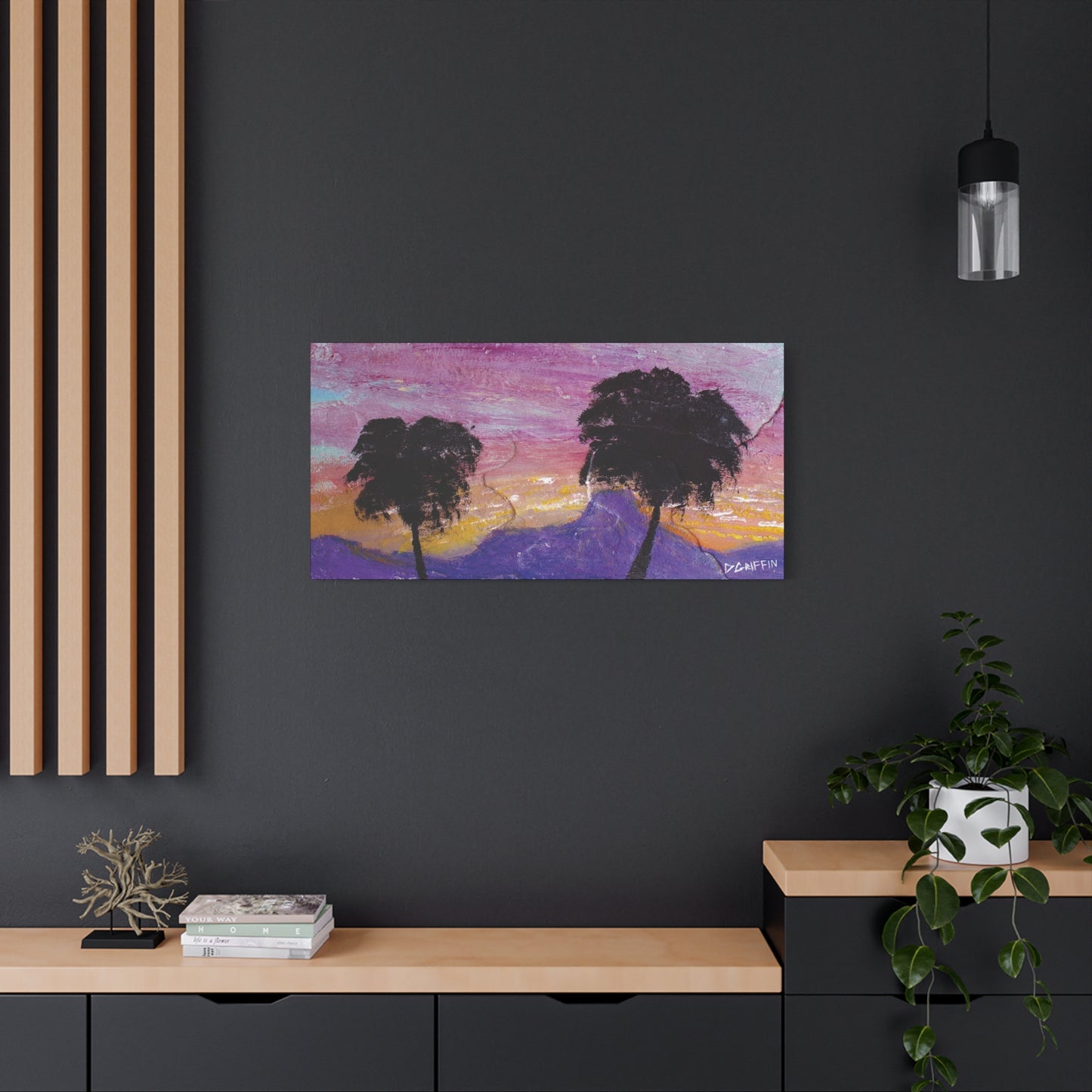 "Sunset in the Foothills" - Stretched Canvas Wall Decor
