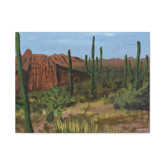 "Horizonte Espinoso" - Stretched Canvas Wall Decor