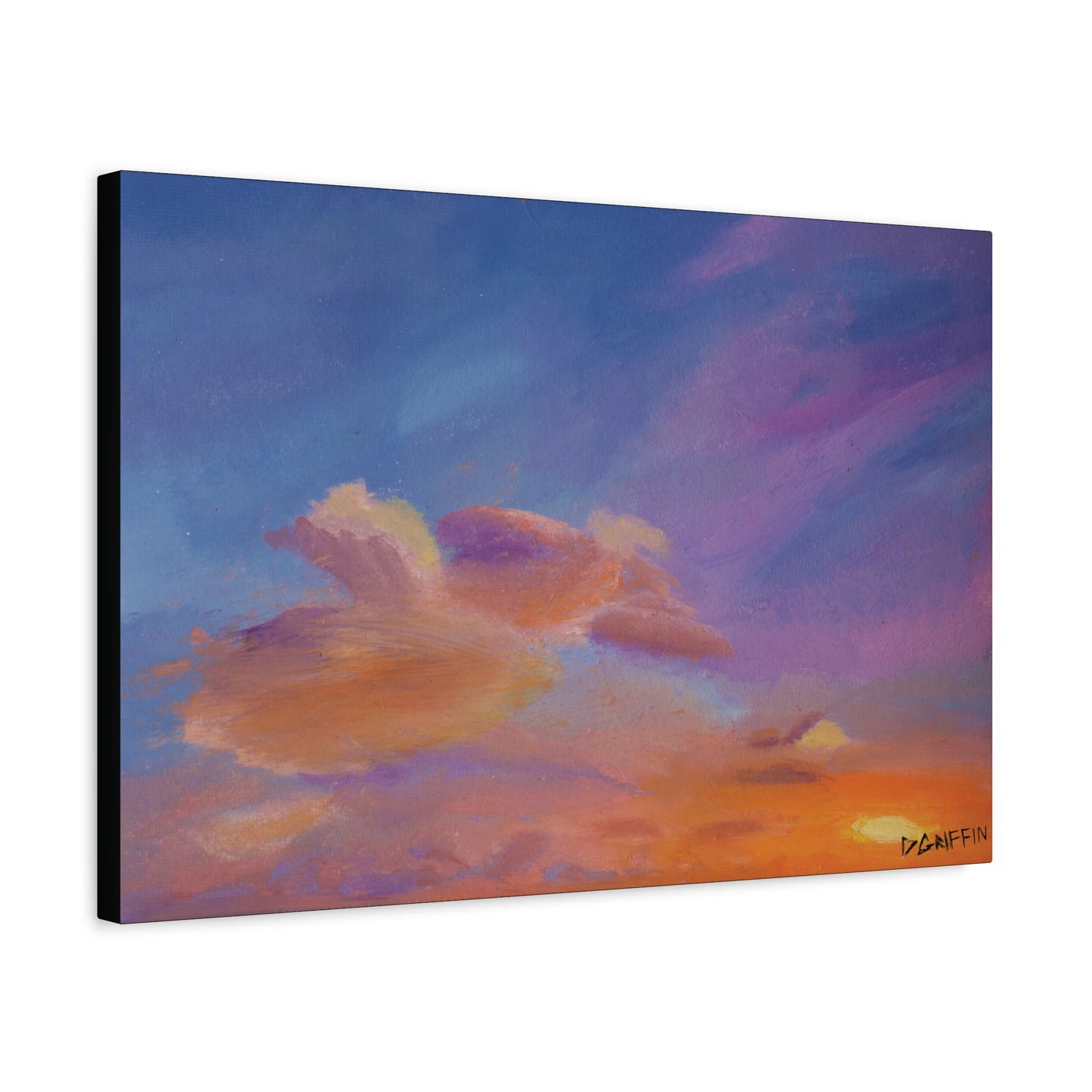 "Flight in the Clouds" - Stretched Canvas Wall Decor