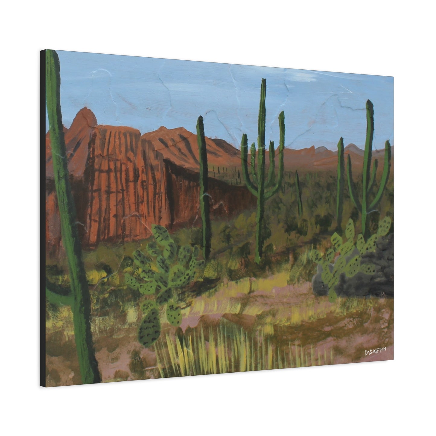 "Horizonte Espinoso" - Stretched Canvas Wall Decor