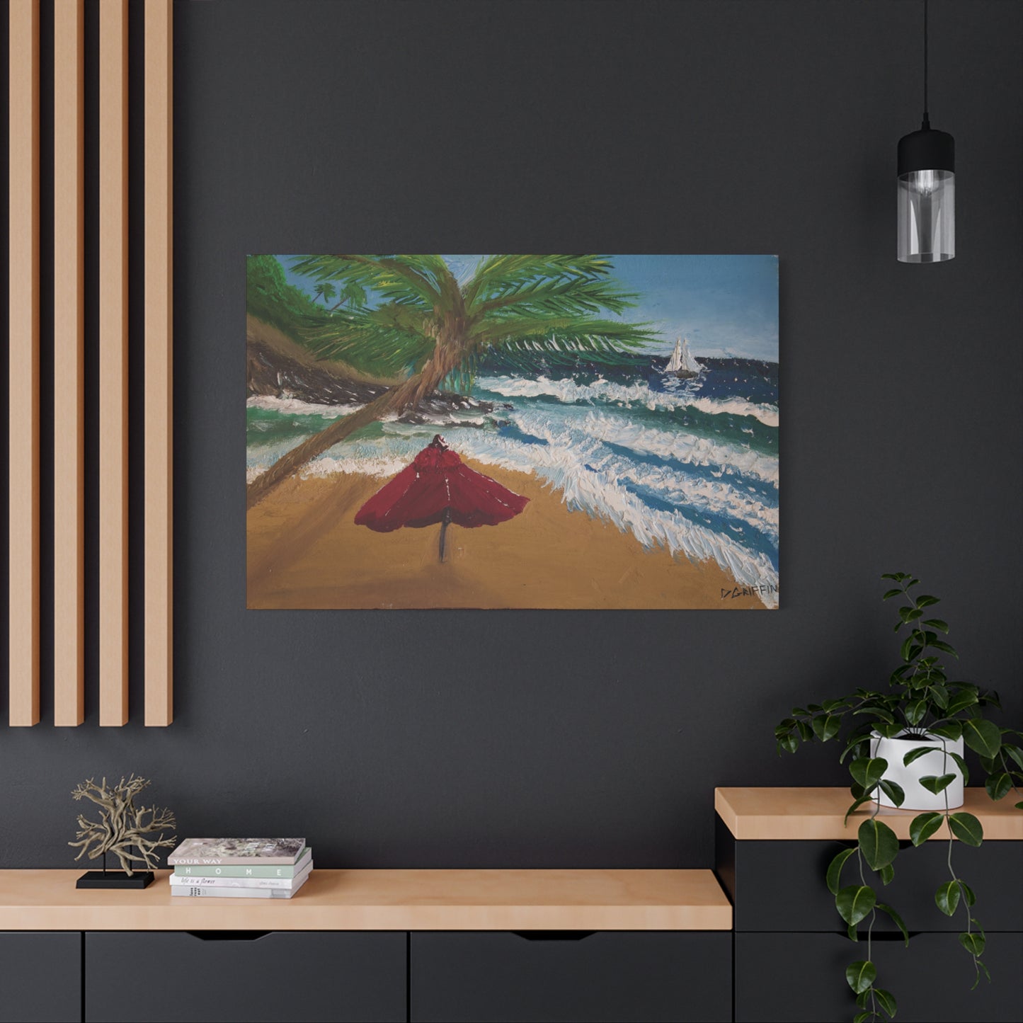 "Hilo Shores" - Stretched Canvas Wall Decor