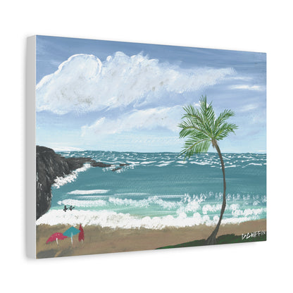 "Hapuna Beach" - Stretched Canvas Wall Decor