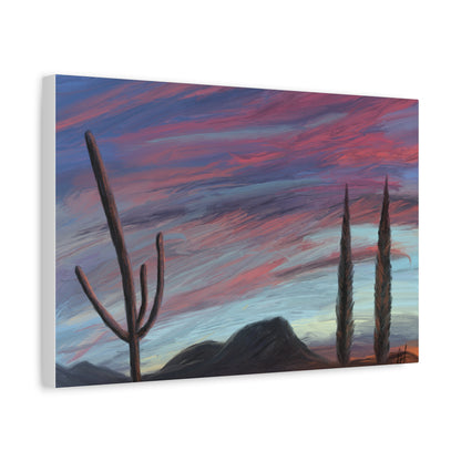 "Desert Dusk" - Stretched Canvas Wall Decor