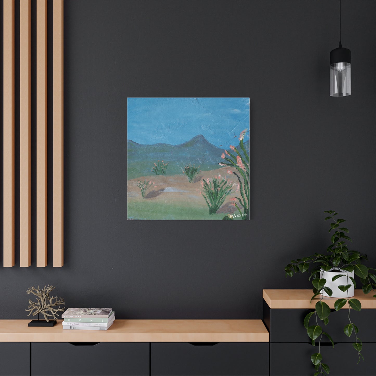 "Ocotillo Valley" - Stretched Canvas Wall Decor