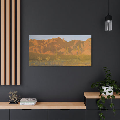 "Golden Hour in the Foothills" - Stretched Canvas Wall Decor