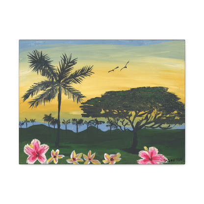 "Four Seasons Kona" - Stretched Canvas Wall Decor