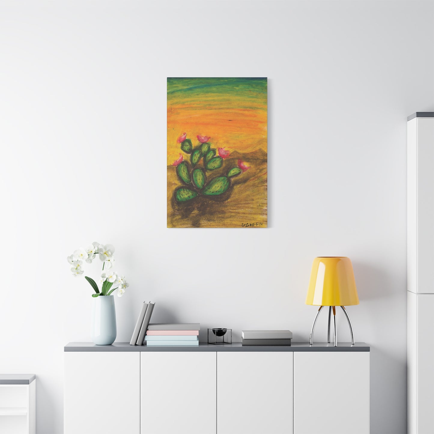 "Prickly Radiance"- Stretched Canvas Wall Decor