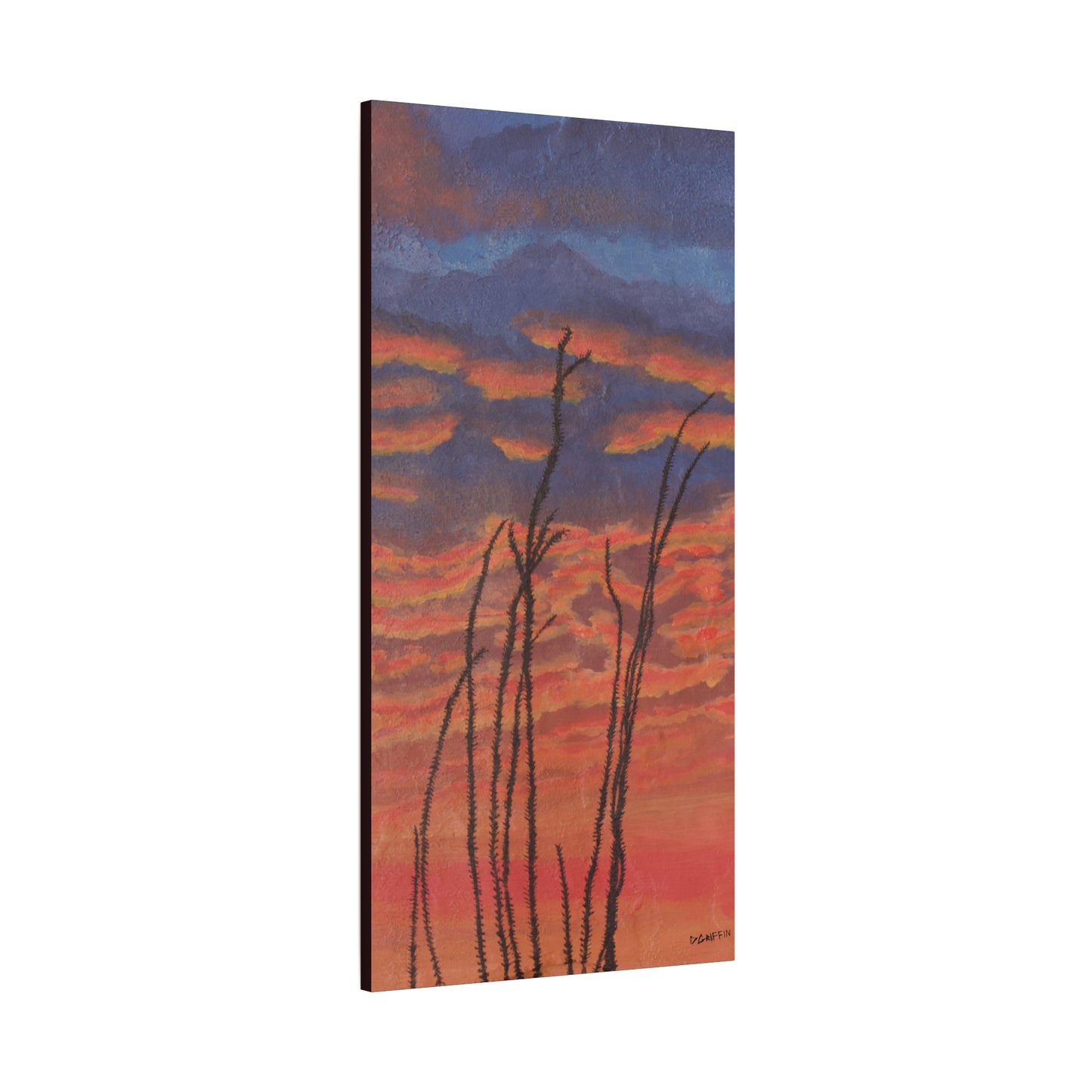 "Great Fire in the Sky" - Stretched Canvas Wall Decor