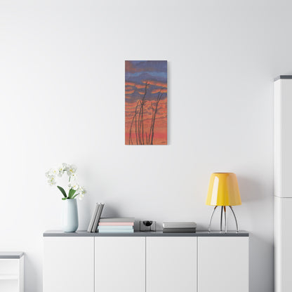 "Great Fire in the Sky" - Stretched Canvas Wall Decor