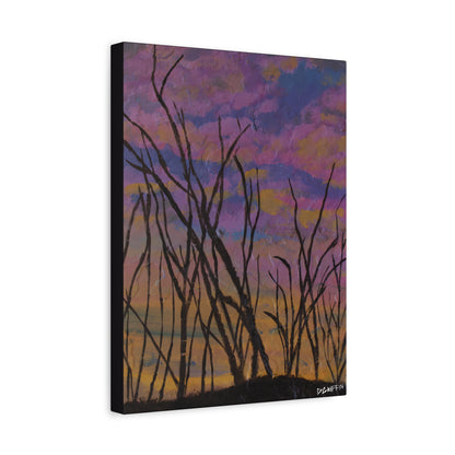 "Sky of Dead Branches" - Stretched Canvas Wall Decor