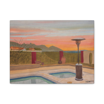 "Horse Run Dr" - Stretched Canvas Wall Decor