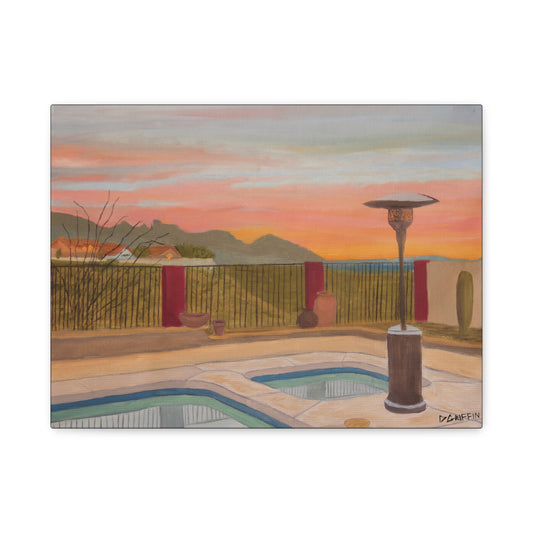 "Horse Run Dr" - Stretched Canvas Wall Decor