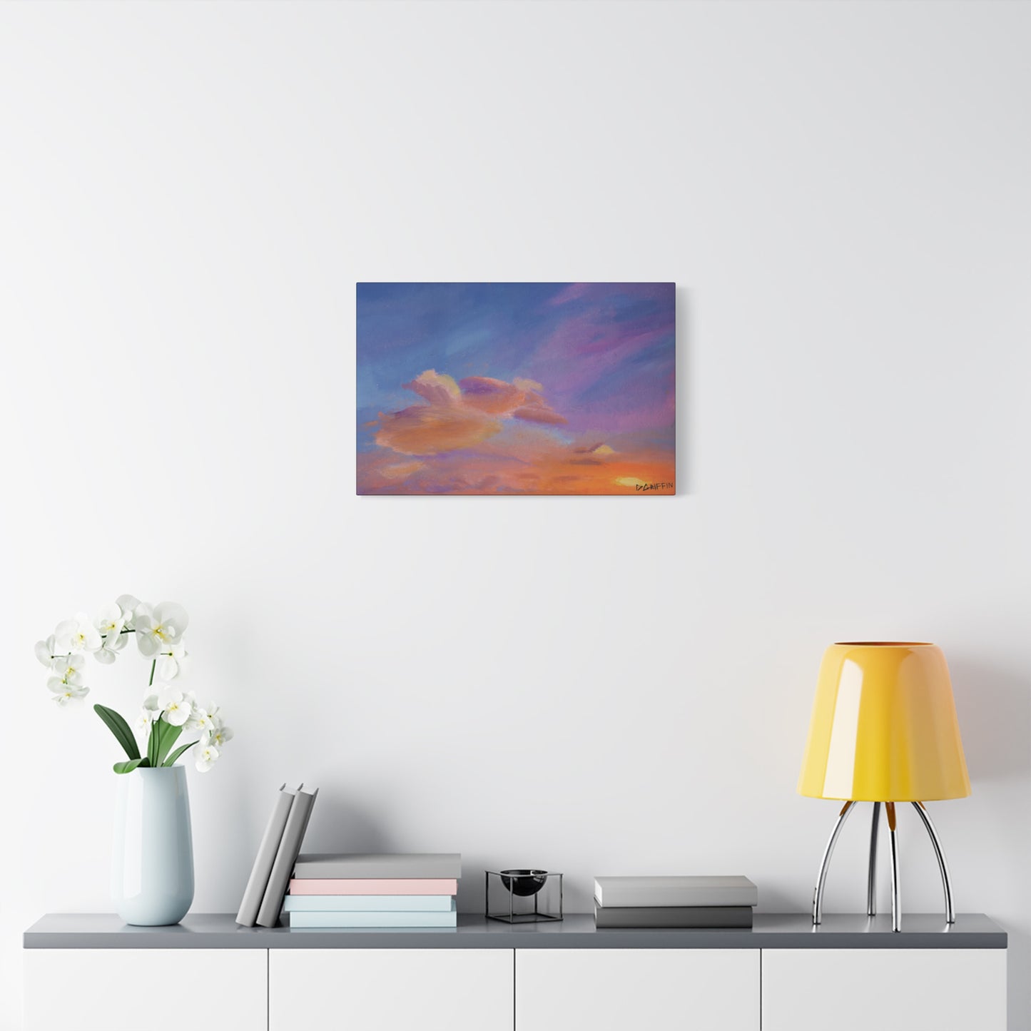 "Flight in the Clouds" - Stretched Canvas Wall Decor