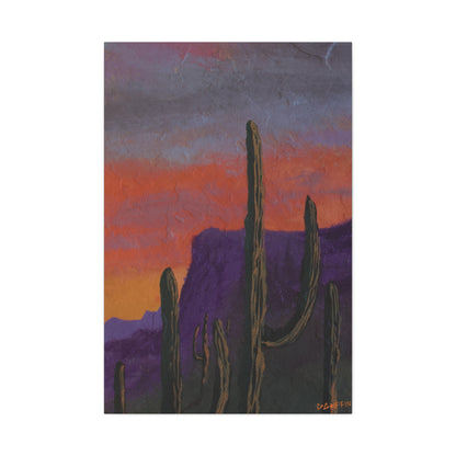 "Violet Peaks" - Stretched Matte Wall Decor